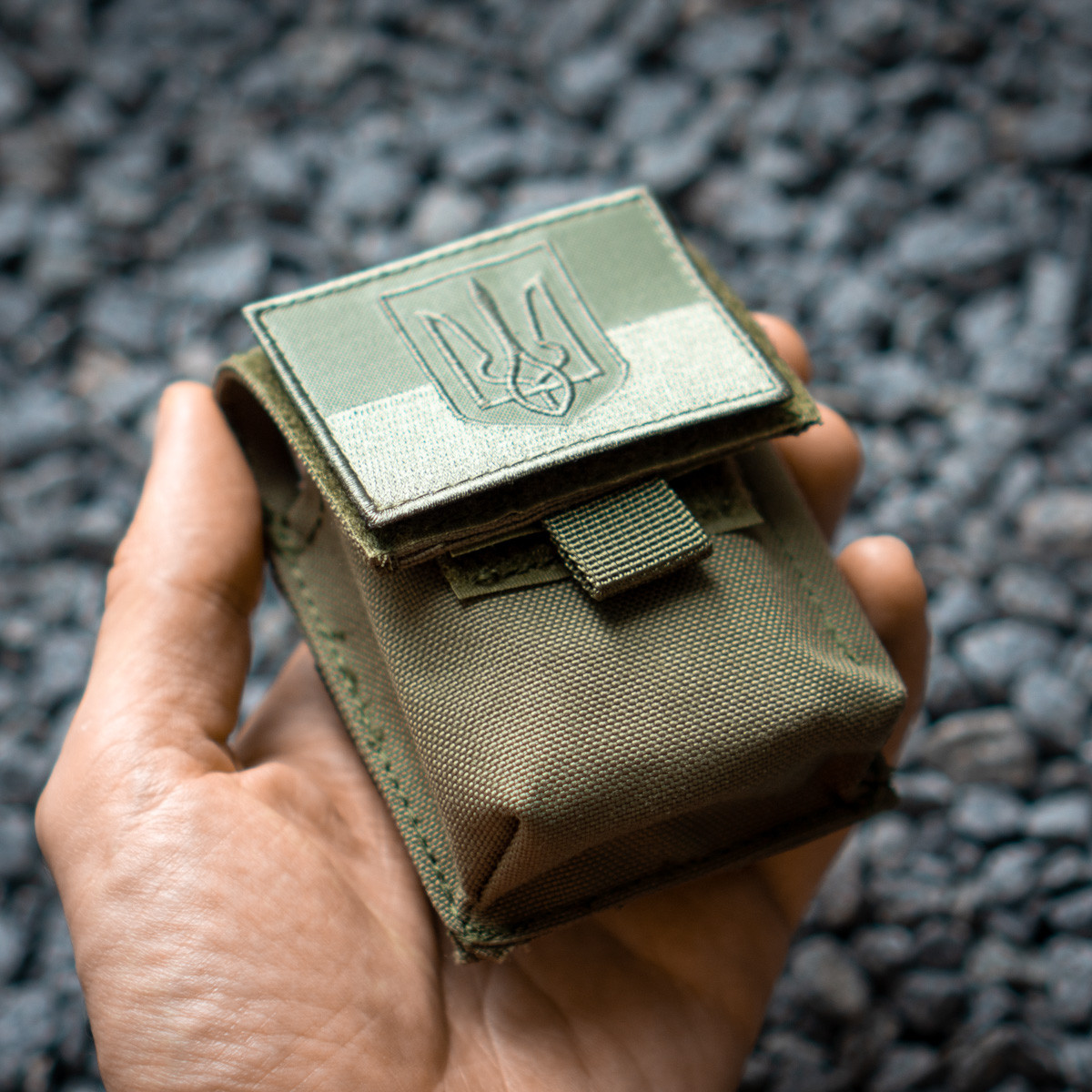 Підсумок для пачки цигарок і запальнички ASH зелена олива