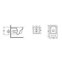 Унітаз підвісний Qtap Crow WHITE Rimless з сидінням Slim Duroplast/ Soft-close, фото 3