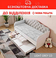 Ліжко дитяче/підліткове SOFIA  80*190 Light Grey 03