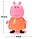 Набір героїв Свинка Пеппа. Ігрові фігурки з мультфільму Peppa Pig, 6 героїв, фото 6