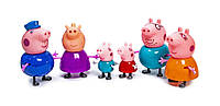 Набор героев Свинка Пэппа. Игровые фигурки из мультфильма Peppa Pig, 6 героев