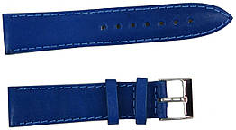 Шкіряний ремінець для годинника Mykhail Ikhtyar Ш20 мм синій S20-308S blue