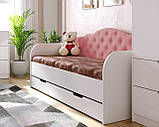 Ліжко дитяче/підліткове SOFIA  90*190 Light Pink 05, фото 3