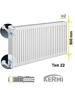 Стальной радиатор Kermi FKO 22 500x900 (боковое подключение)