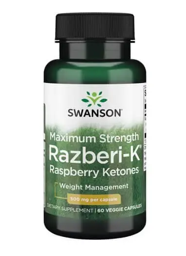 Жироспалювач Swanson Razberi-K Raspberry Ketones 500 mg 60 Caps