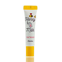 Скраб для губ с экстрактом меда и молочными протеинами A'Pieu Honey & Milk Lip Scrub