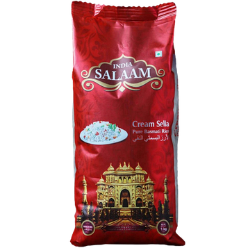 Рис басматі India Salaam Cream Sella двічі пропарений, 1 кг, 20 шт/ящ