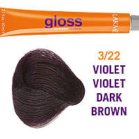 LAKME GLOSS 3/22 Violet Violet Dark Brown, 60мл