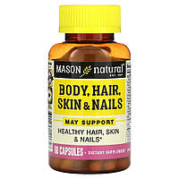 Витамины и минералы Mason Natural Body Hair Skin and Nails, 60 капсул