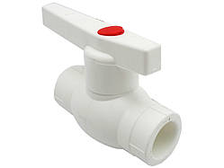 Кран кульовий Ø.20 білий колір (10/60шт) ASCO®