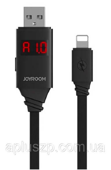 Дата кабель с мультиметром и таймером JOYROOM JR-ZS200 Inteligent Data Cable (LED Display) Lightning Черный - фото 1 - id-p632963338