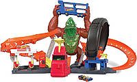 Трек Хот Вилс Атака токсичной гориллы Hot Wheels Toy Car Track Set City Toxic Gorilla HBY95