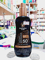 Спрей-олія для засмаги на сонці з бронзатором AG Australian Gold SPF 50 Spray Gel Bronzer 237ml ( США)