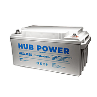 Акумулятор гелевий 12В 65 Ач для ДБЖ Hub Power HEG-1265