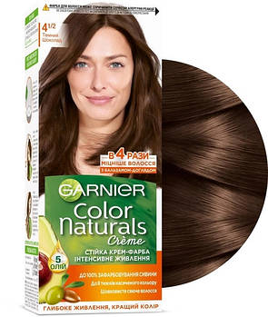 Стійка фарба Color Naturals, інтенсивне живлення для волосся, тон 4.1/2