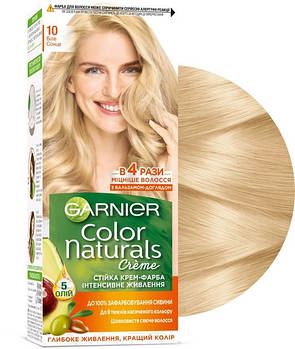 Стійка фарба Color Naturals, інтенсивне живлення для волосся, тон 10