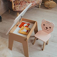 Детский стол с ящиком и стульчик. Для учебы, рисования, игр