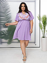 Витончена жіноча сукня, тканина "Софт" 50, 52, 54, 56, 58, 60, 62 розмір 50