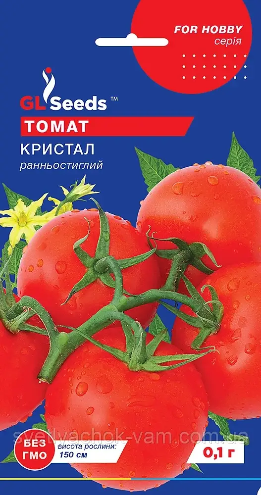 Томат Кристал червоний високорослий ранньостиглий, упаковка 0,1г