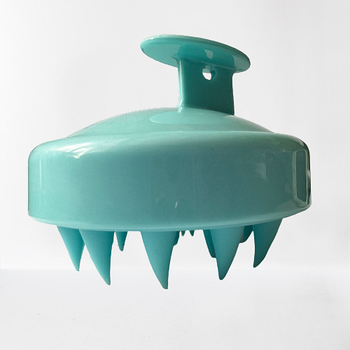 Силіконова щітка-масажер для миття голови Comair Light Blue