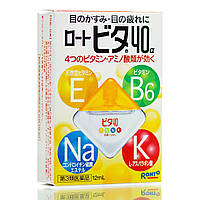 Японские капли для глаз с витаминами ROHTO Vita 40a