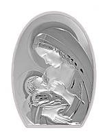 Срібна ікона Божої Матері «Годувальниця» (125х75мм.) 450