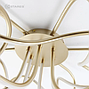 Світлодіодна LED люстра LUMINARIA LIANA MUSE 80W золото Ø470х240мм R-470-GOLD/OPAL-220V-IP20 з пультом ДУ, фото 6