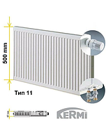 Сталевий радіатор Kermi FKV (FTV) 11 500x500 (нижнє підключення)