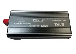 Інвертор з чистою синус.12V, ProFix 1500W (макс.3000W) з зарядкою + UPS, LCD дисплей