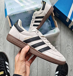 Чоловічі кросівки кеди Adidas handball spezial осінь-весна замш сірі. Фото в живу. топ