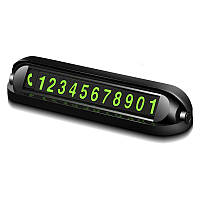 Автовізитка з номером телефону в авто для паркування XOKO Number Detect 001 (паркувальна карта) Black