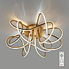 Світлодіодна LED люстра LUMINARIA LIANA MUSE 80W золото Ø470х240мм R-470-GOLD/OPAL-220V-IP20 з пультом ДУ, фото 8