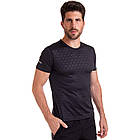 Футболка спортивна чоловіча Zelart 7305 розмір L (48-50) Black, фото 3