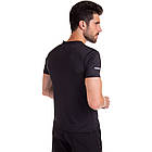 Футболка спортивна чоловіча Zelart 7305 розмір L (48-50) Black, фото 4