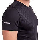 Футболка спортивна чоловіча Zelart 7305 розмір L (48-50) Black, фото 5