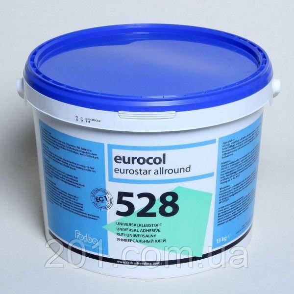 Клей Forbo Eurocol 528 Eurostar Allround 13 кг - для вінілової плитки, кварцвінілу, LVT покриттів, фото 1