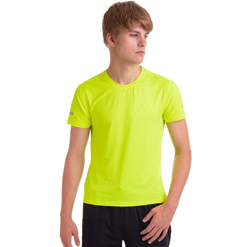 Футболка спортивна чоловіча Zelart 7305 розмір L (48-50) Neon Green