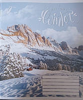 Зошит загальний 96 аркушів клітинка В5 червоні поля обкладинка повноколірна ТВ-6 Бриск