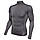 Футболка-лонгслів компрессійна чоловіча Under Armour Men's HeatGear® Mock Long Sleeve (1369606-090), фото 3