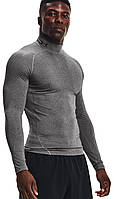 Футболка-лонгслив компресионная мужская Under Armour Men's HeatGear® Mock Long Sleeve (1369606-090)