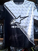 Мото Футболка Alpinestar Black/White