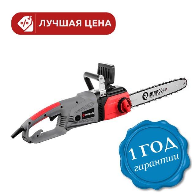 Пила ланцюгова електрична INTERTOOL DT-2206, потужна 2400 Вт, надійна якість із гарантією, для дому та роботи