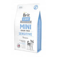 Сухой корм для собак миниатюрных пород с чувствительным пищеварением Brit Care Mini GF Sensitive 2 кг (оленина