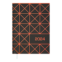 Ежедневник 2024г. BuroMax A-5 BM.2151-11 LINEA оранжевый