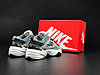 Чоловічі жіночі кросівки Nike M2K Tekno Gray Найк М2К Текно сірі шкіряні осінні підліткові, фото 4