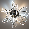 Світлодіодна LED люстра LUMINARIA LIANA MUSE 80W хром Ø470х240мм R-600-CHROME/OPAL-220V-IP20 з пультом ДУ, фото 6