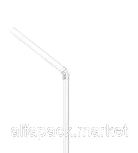 Трубочка Гофра 210мм*4,8 мм