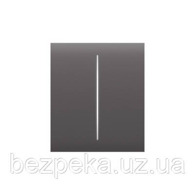 СenterButton (2-gang) кнопка для вимикача LightSwitch AJAX grey
