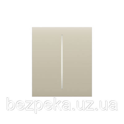 СenterButton (2-gang) кнопка для вимикача LightSwitch AJAX ivory
