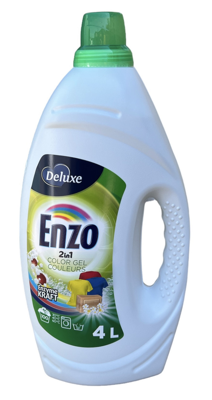 Гель для прання Deluxe Enzo Color для кольорового 4 л 100 прань
